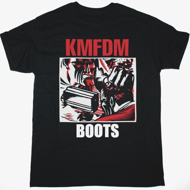 KMFDM BOOTS NEW BLACK T SHIRT