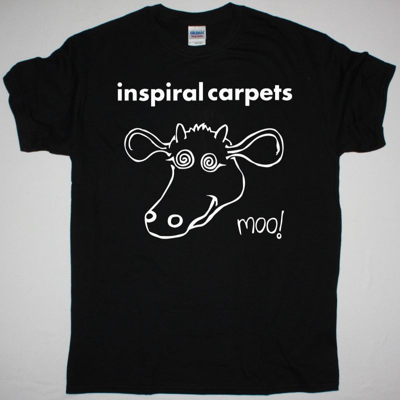 INSPIRAL CARPETS MOO! DUNG 4 NEW BLACK T SHIRT