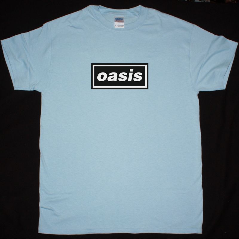 OASIS LOGO NEW LIGHT BLUE T-SHIRT