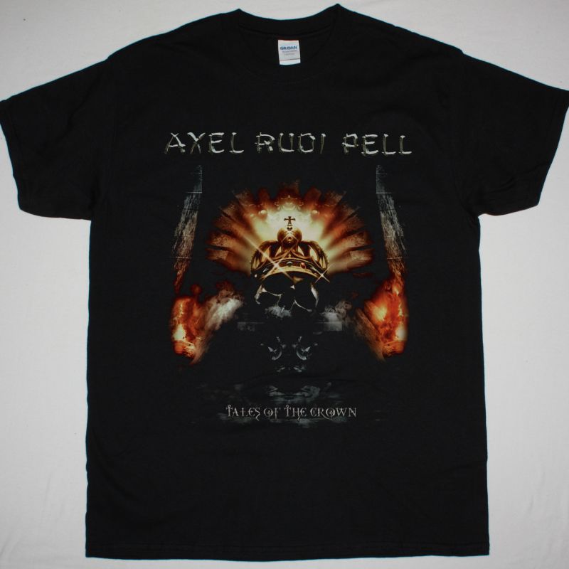 AXEL RUDI PELL TALES OF THE CROWN NEW BLACK T SHIRT