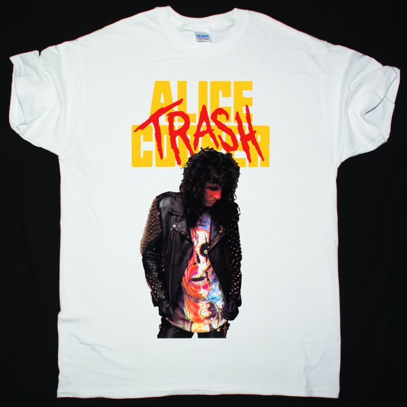 ALICE COOPER TRASH NEW WHITE T SHIRT