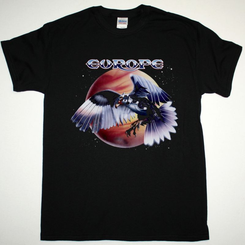 EUROPE WINGS OF TOMORROW NEW BLACK T-SHIRT