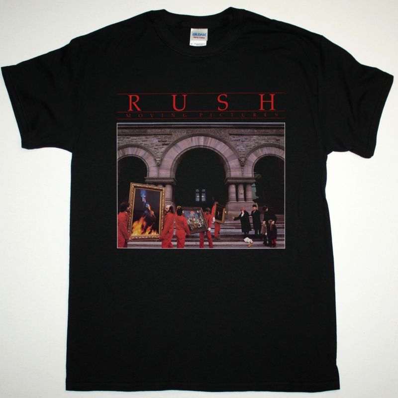RUSH MOVING PICTURES NEW BLACK T-SHIRT
