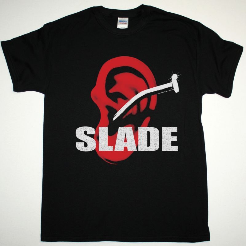 SLADE TILL DEAF DO US PART 1981 NEW BLACK T-SHIRT