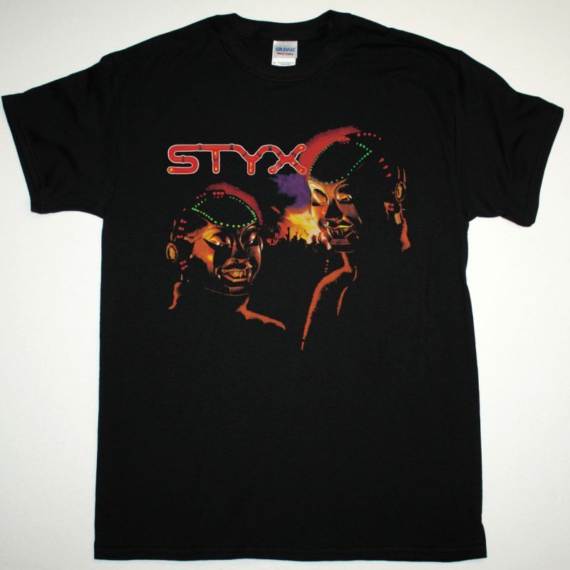 STYX KILROY WAS HERE 1983 NEW BLACK T-SHIRT