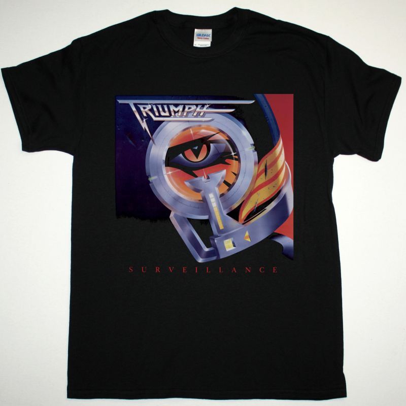TRIUMPH SURVEILLANCE 1987 NEW BLACK T-SHIRT