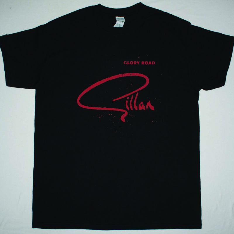 GILLAN GLORY ROAD 1980 NEW BLACK T-SHIRT