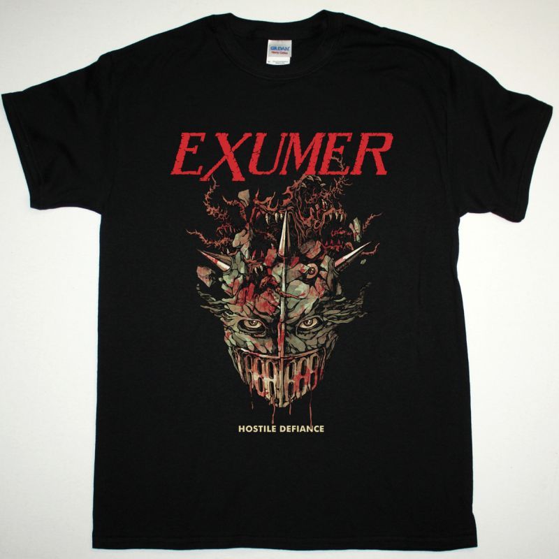 EXUMER HOSTILE DEFIANCE NEW BLACK T-SHIRT