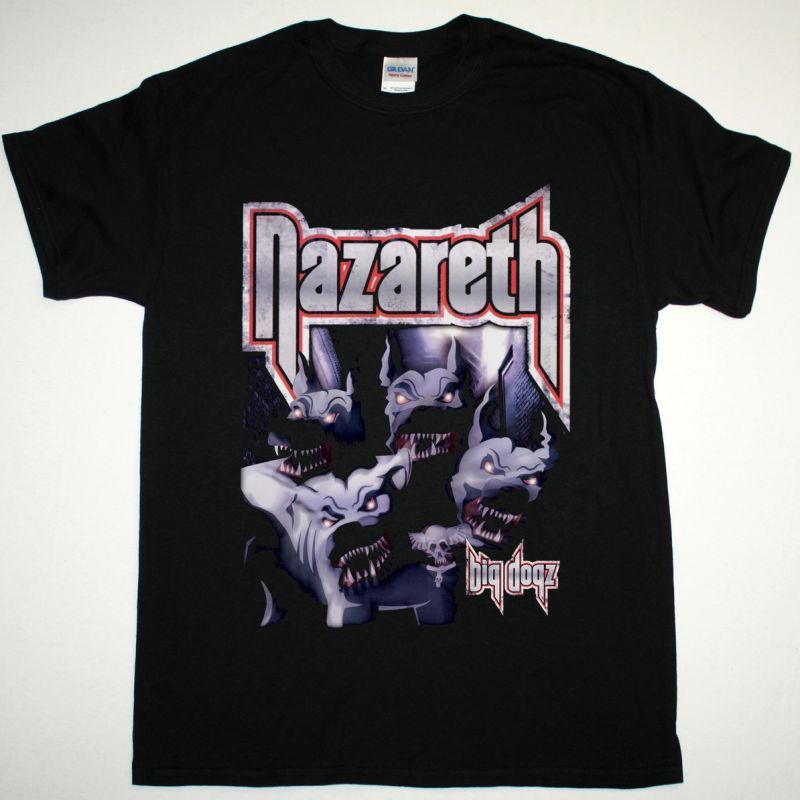 NAZARETH BIG DOGZ NEW BLACK T-SHIRT