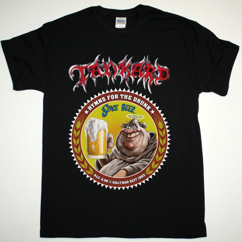 TANKARD HYMNS FOR THE DRUNK NEW BLACK T-SHIRT