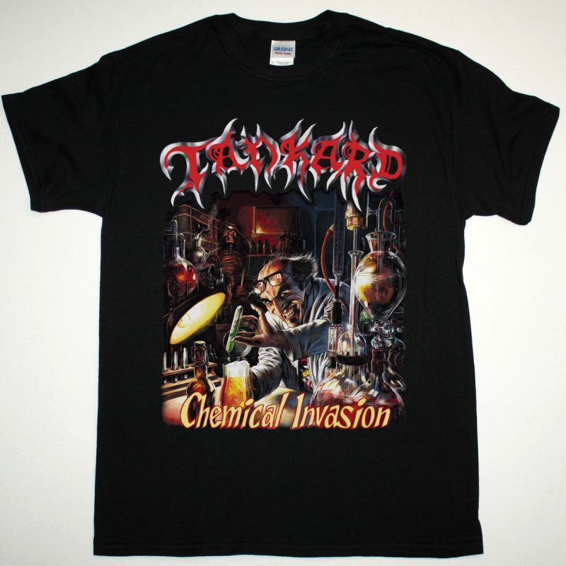 TANKARD CHEMICAL INVASION NEW BLACK T-SHIRT