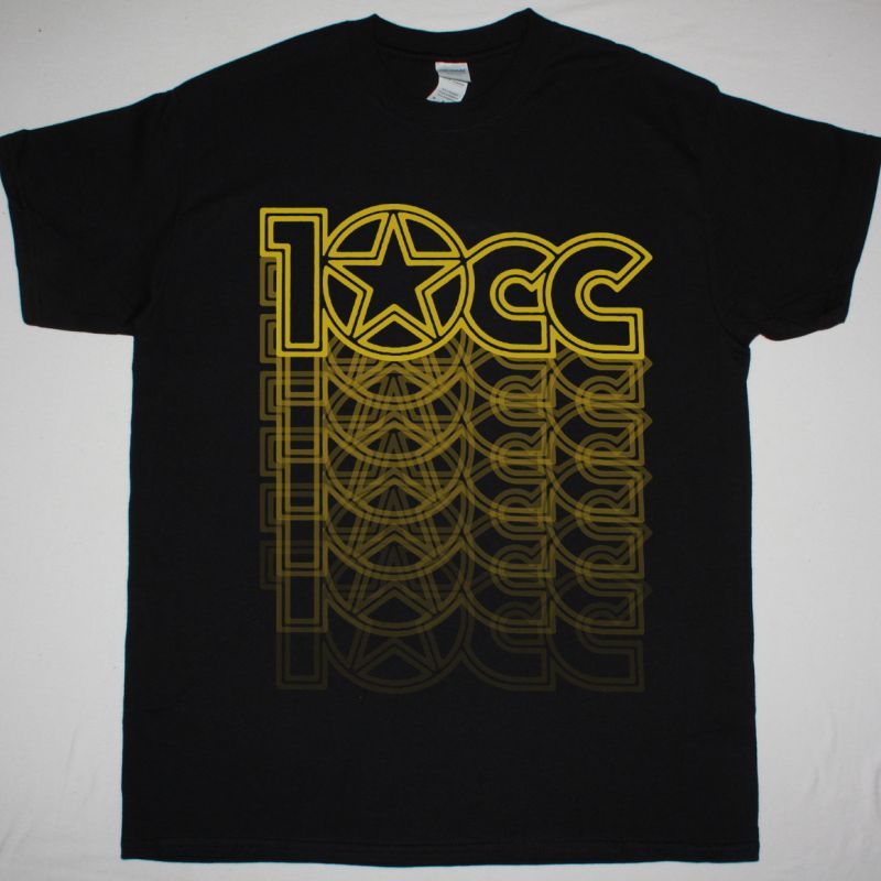 10CC LOGO NEW BLACK T-SHIRT