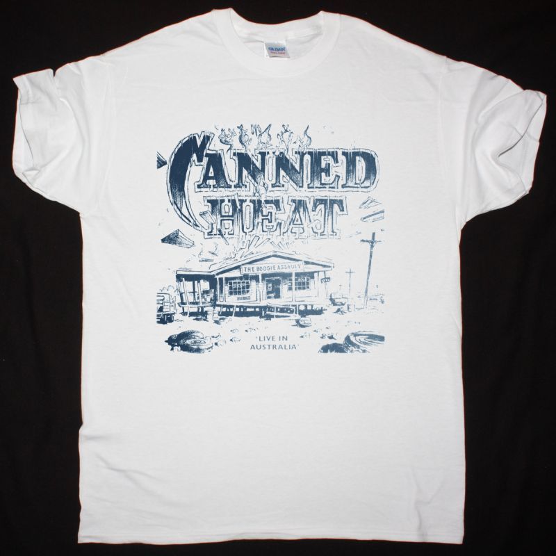 CANNED HEAT THE BOOGIE ASSAULT NEW WHITE T SHIRT