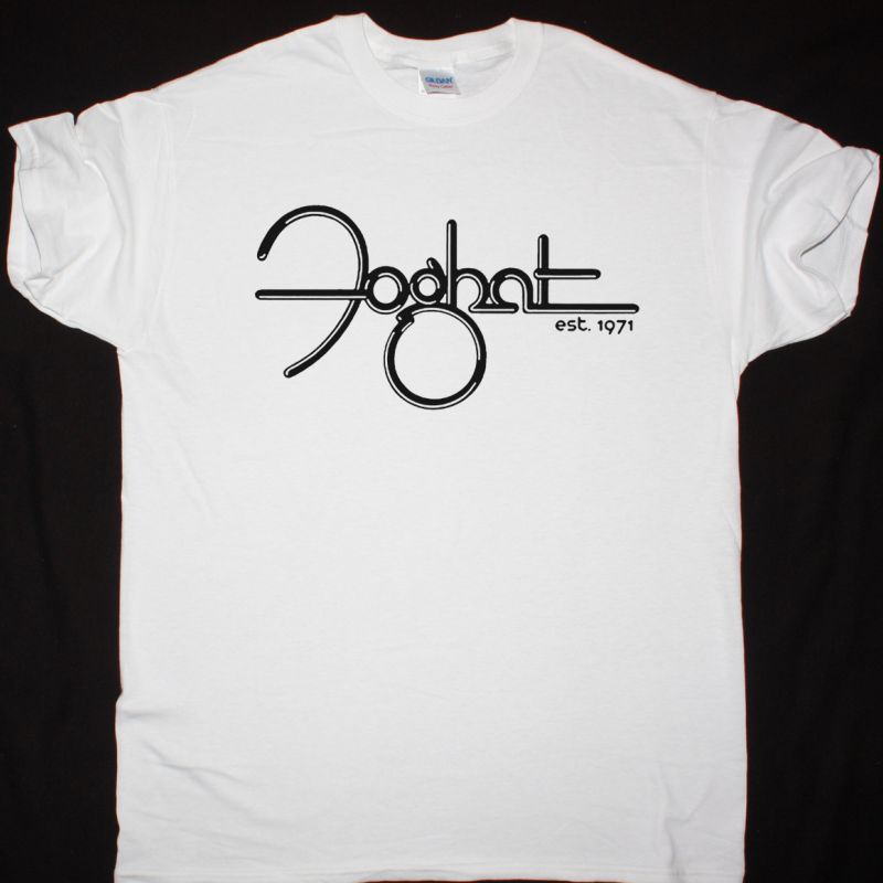 FOGHAT LOGO ESTABLISHED 1971 NEW WHITE T SHIRT