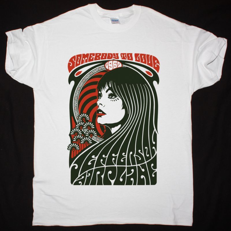 JEFFERSON AIRPLANE SOMEBODY TO LOVE NEW WHITE T SHIRT