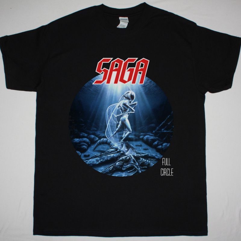 SAGA FULL CIRCLE NEW BLACK T-SHIRT