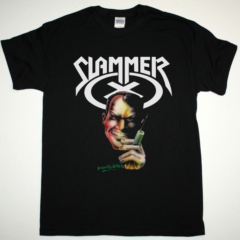 SLAMMER INSANITY ADDICTS 1990 EP NEW BLACK T-SHIRT