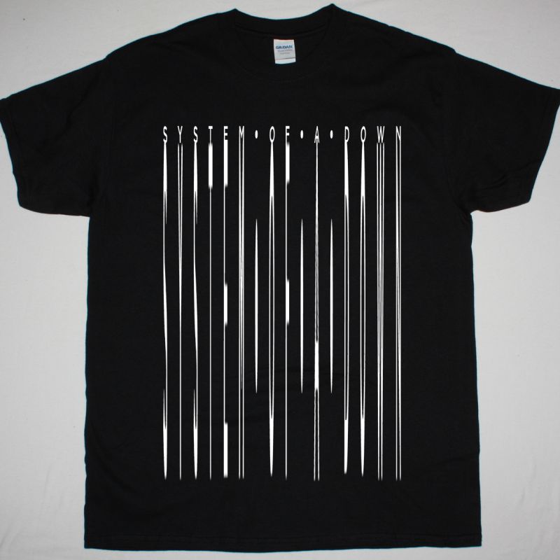 SYSTEM OF A DOWN MONOCHROME LOGO NEW BLACK T SHIRT