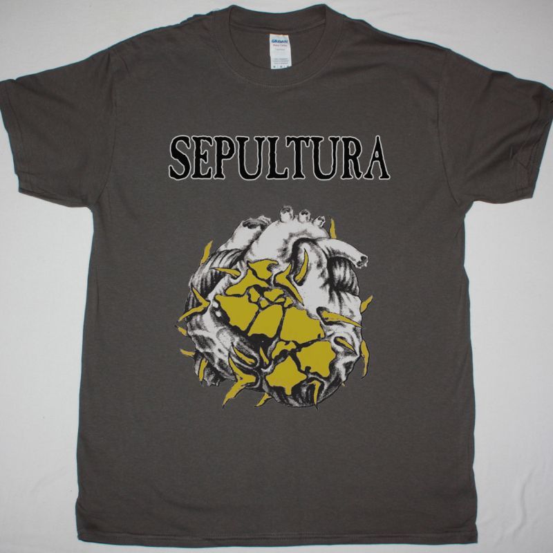 SEPULTURA CHAOS A.D. TOUR NEW GREY T SHIRT