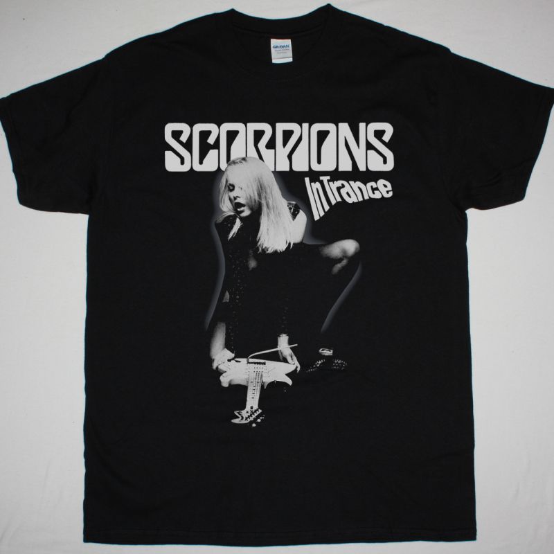 SCORPIONS IN TRANCE 1975 NEW BLACK T-SHIRT