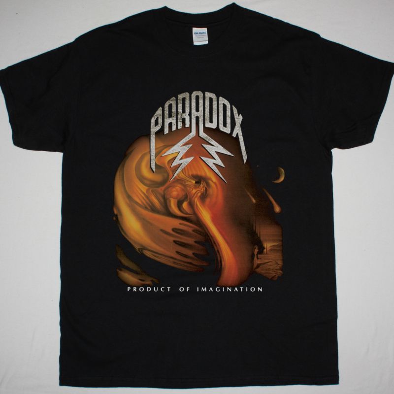 PARADOX PRODUCT OF IMAGINATION 1987 NEW BLACK T-SHIRT