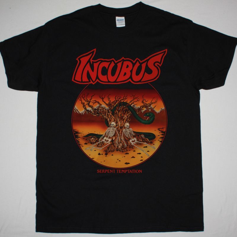 INCUBUS SERPENT TEMPTATION 1988 NEW BLACK T-SHIRT