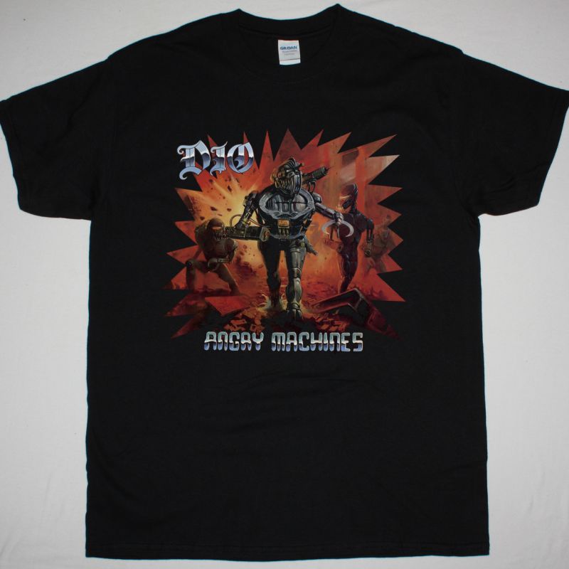 DIO ANGRY MACHINES NEW BLACK T-SHIRT