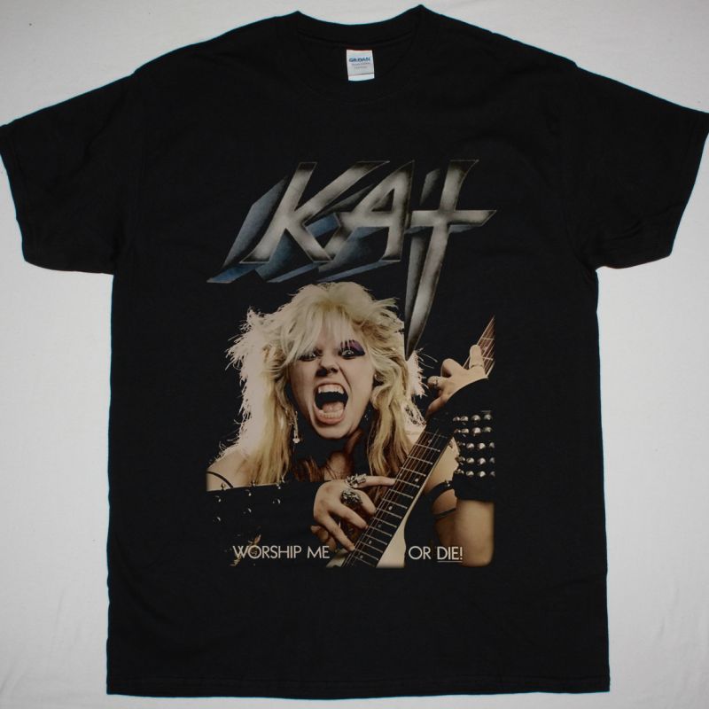 THE GREAT KAT WORSHIP ME OR DIE! 1987 NEW BLACK T-SHIRT