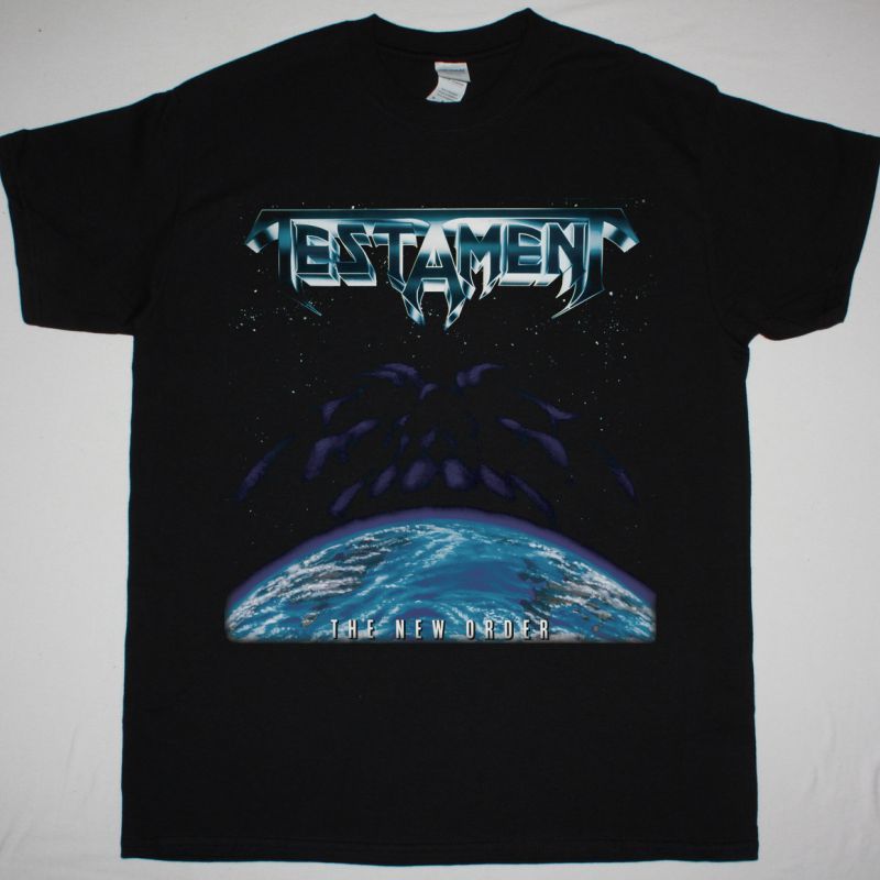 TESTAMENT THE NEW ORDER 1988  NEW BLACK T-SHIRT