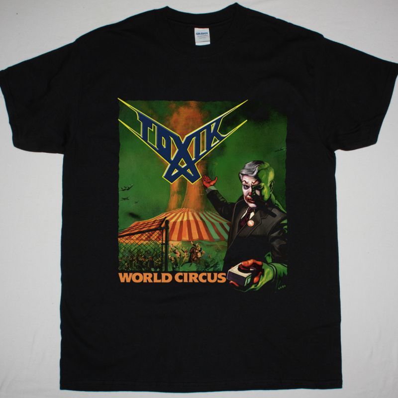 TOXIK WORLD CIRCUS 1988 NEW BLACK T-SHIRT