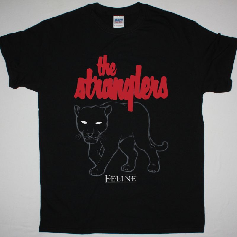 THE STRANGLERS FELINE TOUR 1983 NEW BLACK T-SHIRT