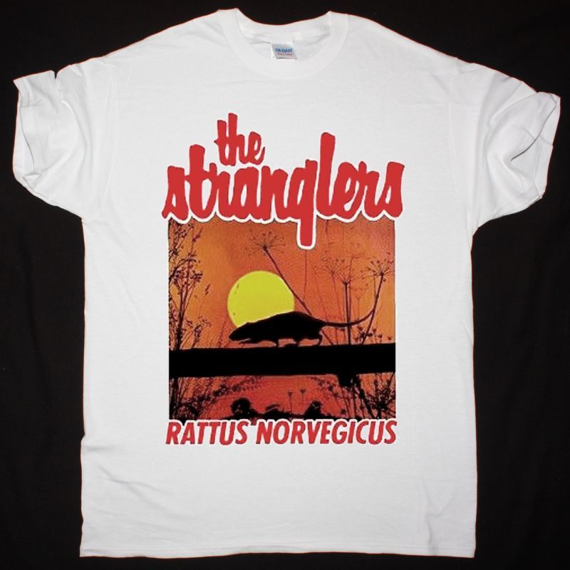 THE STRANGLERS RATUS NORVEIGICUS NEW WHITE T-SHIRT