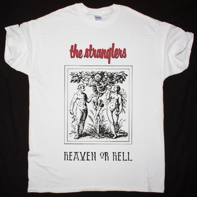 THE STRANGLERS HEAVEN OR HELL NEW WHITE T-SHIRT