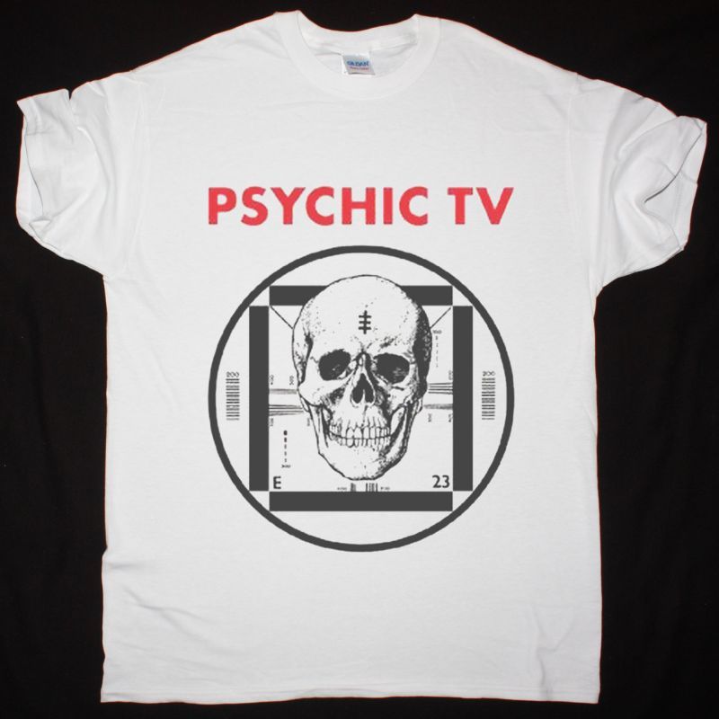 PSYCHIC TV FORCE THE HAND OF CHANCE NEW WHITE T-SHIRT