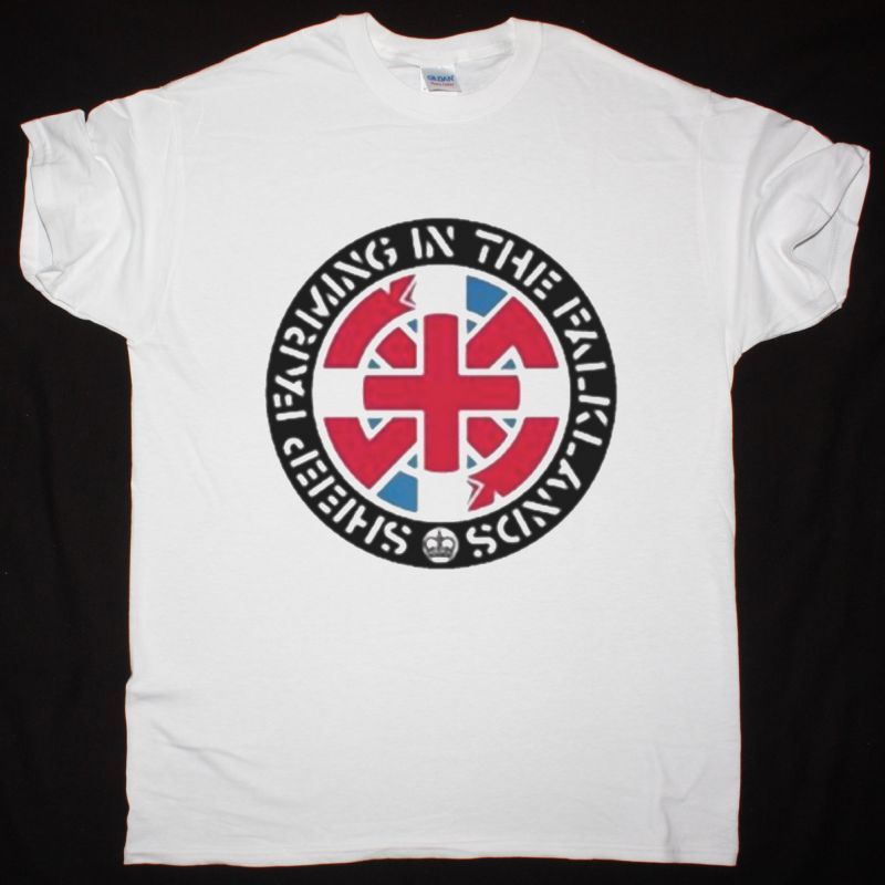 CRASS SHEEP FARMING IN THE FALKLANDS NEW WHITE T SHIRT