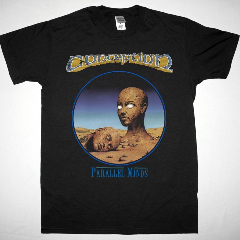 CONCEPTION PARALLEL MINDS NEW BLACK T-SHIRT