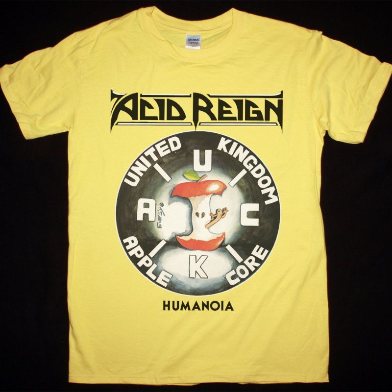 ACID REIGN HUMANOIA NEW YELLOW T-SHIRT