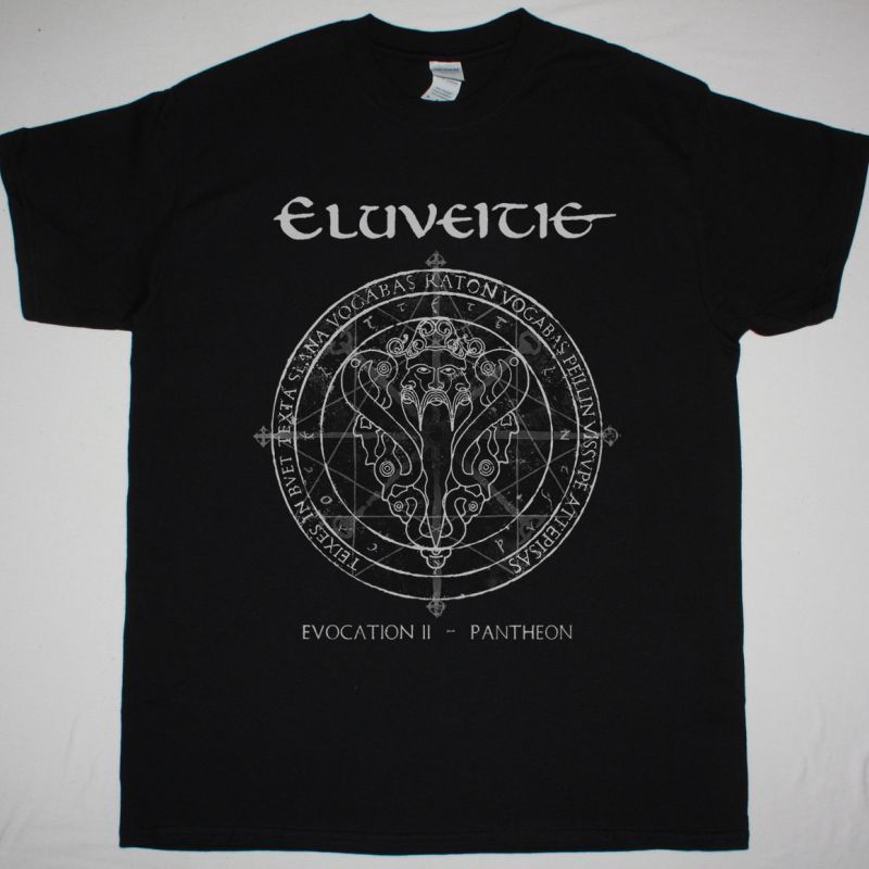 ELUVEITIE EVOCATION II PANTHEON  NEW BLACK T SHIRT