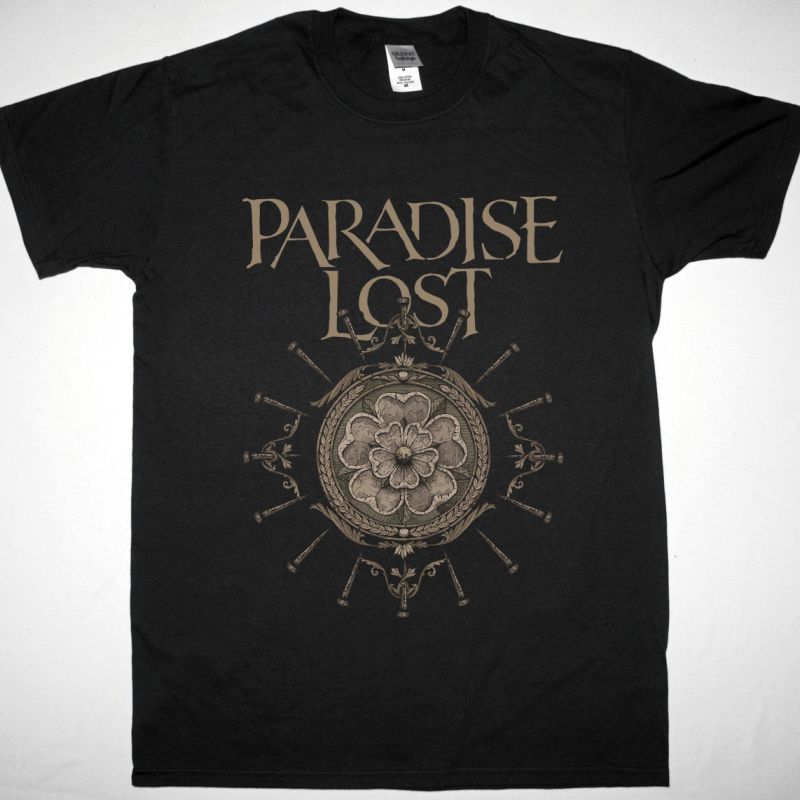 PARADISE LOST OBSIDIAN ROSE NEW BLACK T SHIRT