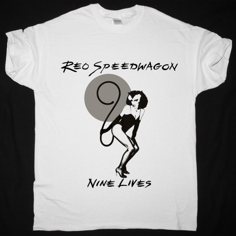 REO SPEEDWAGON NINE LIVES 40 TH ANNIVERSARY NEW WHITE T-SHIRT