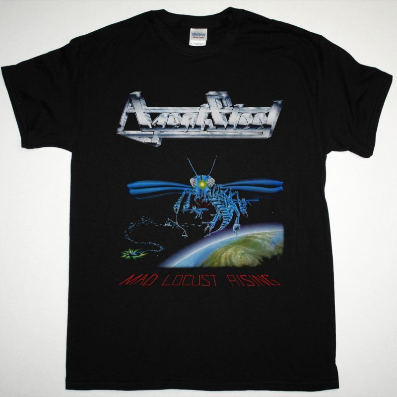 AGENT STEEL MAD LOCUST RISING NEW BLACK T SHIRT