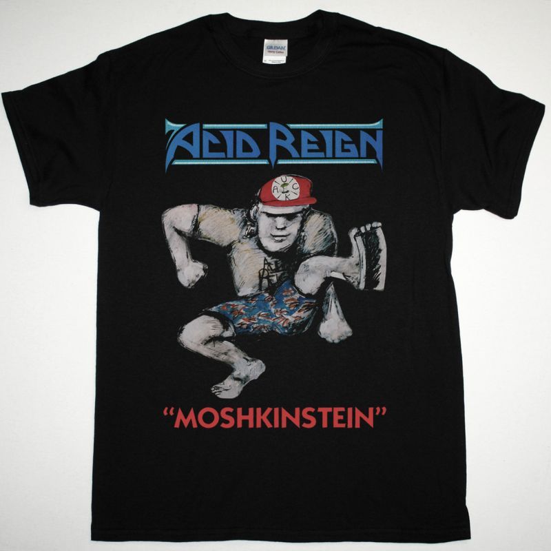 ACID REIGN MOSHKINSTEIN 1988 NEW WHITE T-SHIRT