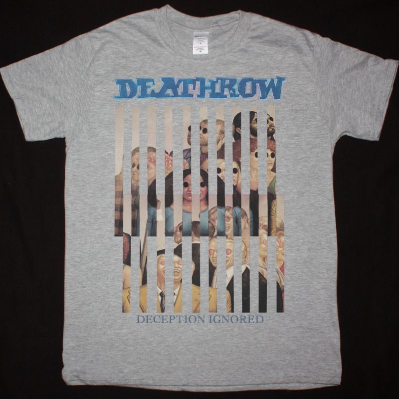 DEATHROW DECEPTION IGNORED NEW SPORT GREY T-SHIRT