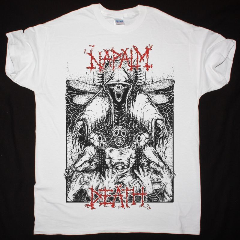 NAPALM DEATH T-SHIRT NEW WHITE T-SHIRT