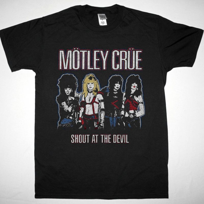 MOTLEY CRUE SHOUT AT THE DEVIL NEW BLACK T-SHIRT
