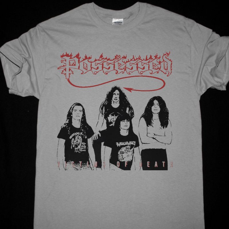 POSSESSED VICTIMS OF DEATH NEW LIGHT GREY T-SHIRT