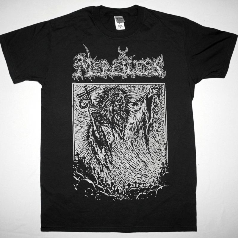 MERCILESS REALM OF THE DARK 1988 NEW BLACK T-SHIRT