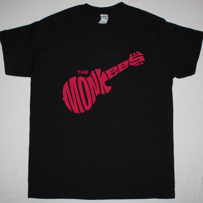 THE MONKEES LOGO NEW BLACK T SHIRT