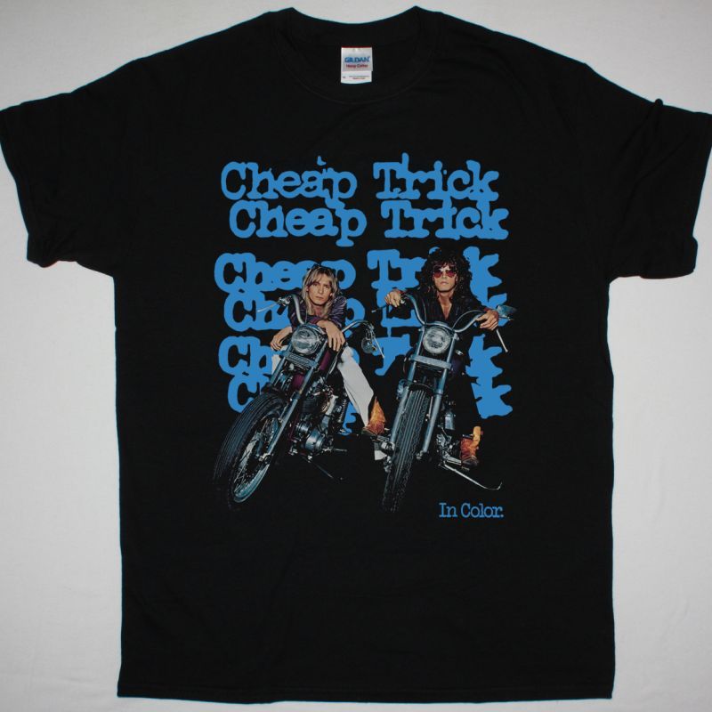 CHEAP TRICK IN COLOR NEW BLACK T-SHIRT