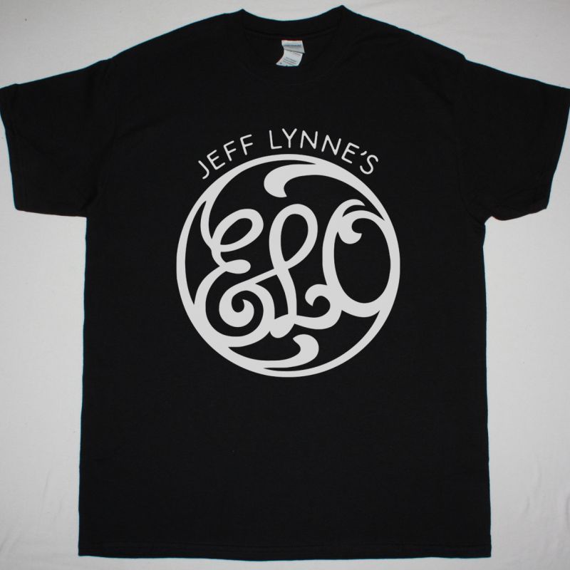 JEFF LYNNE’S ELO ELECRIC LIGHT ORCHESTRA LOGO NEW BLACK T-SHIRT